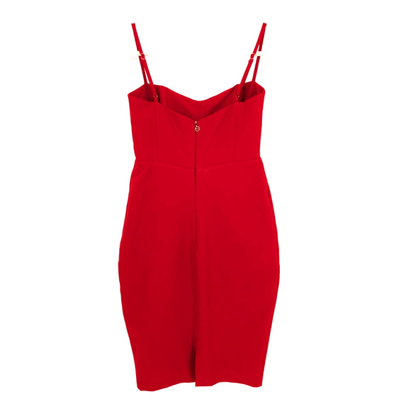 Nookie x Revolve Allure Red Bodycon Stretch Mini Dress Medium Glam Sexy Holiday - Picture 5 of 9
